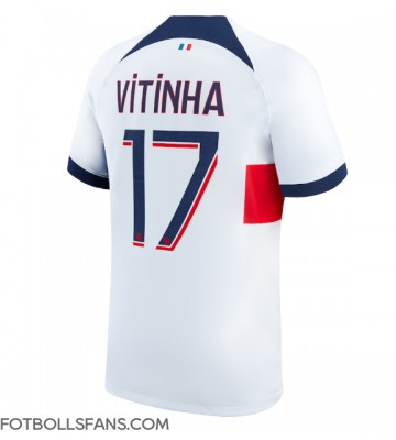 Paris Saint-Germain Vitinha Ferreira #17 Replika Bortatröja 2023-24 Kortärmad
